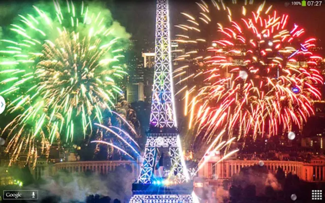 Eiffel Tower Fireworks android App screenshot 2