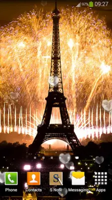 Eiffel Tower Fireworks android App screenshot 4